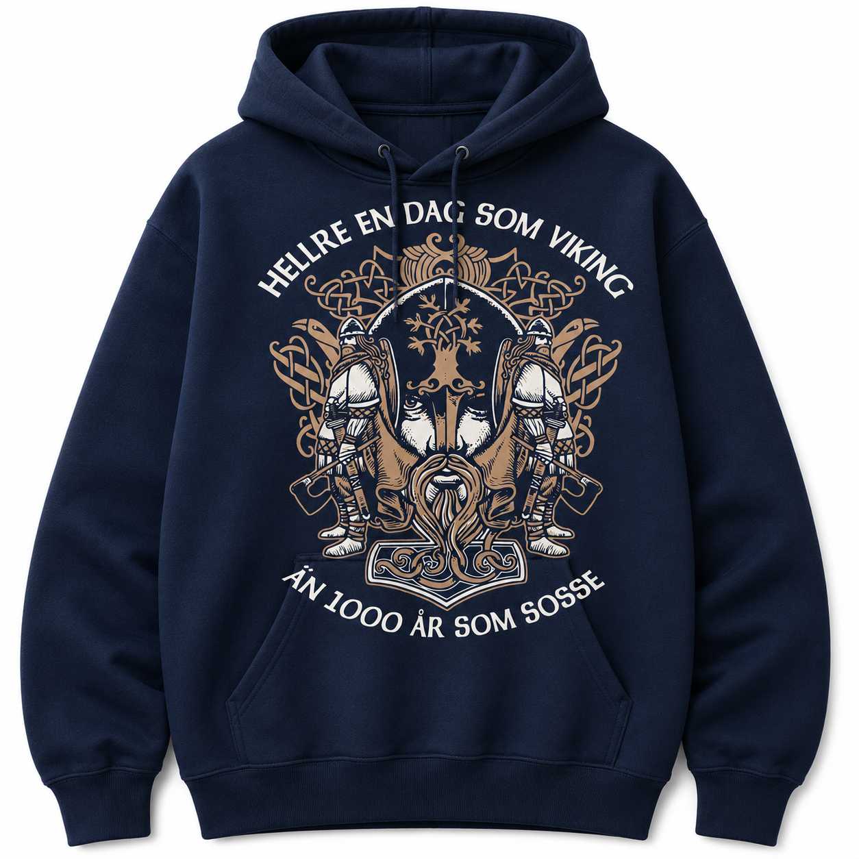 Hellre En Dag Som Viking - Hoodie