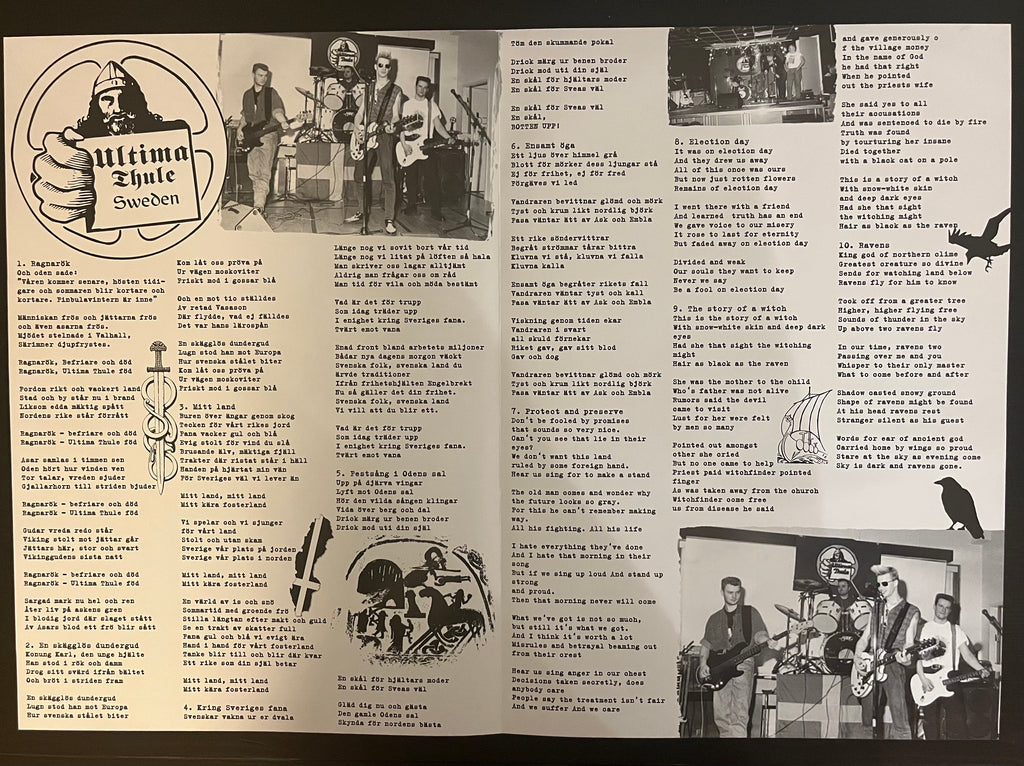 Ultima Thule - Svea Hjältar (1991) Grå Splatter Vinyl