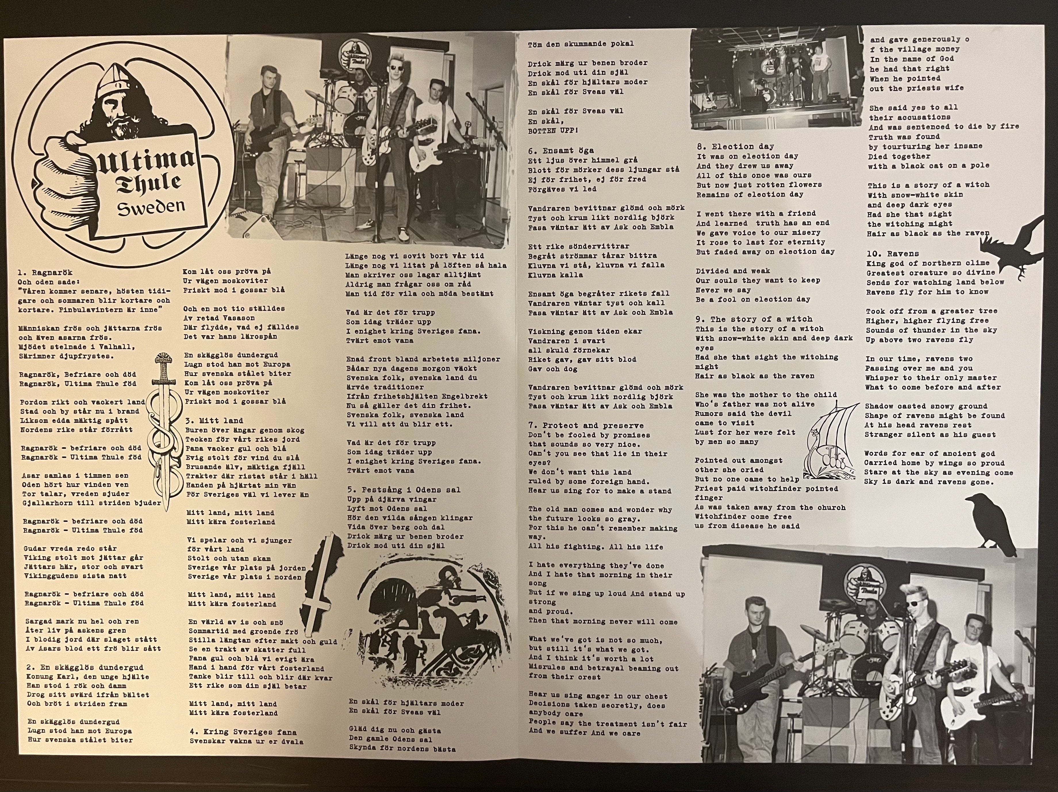 Ultima Thule - Svea Hjältar (1991) Grå Splatter Vinyl