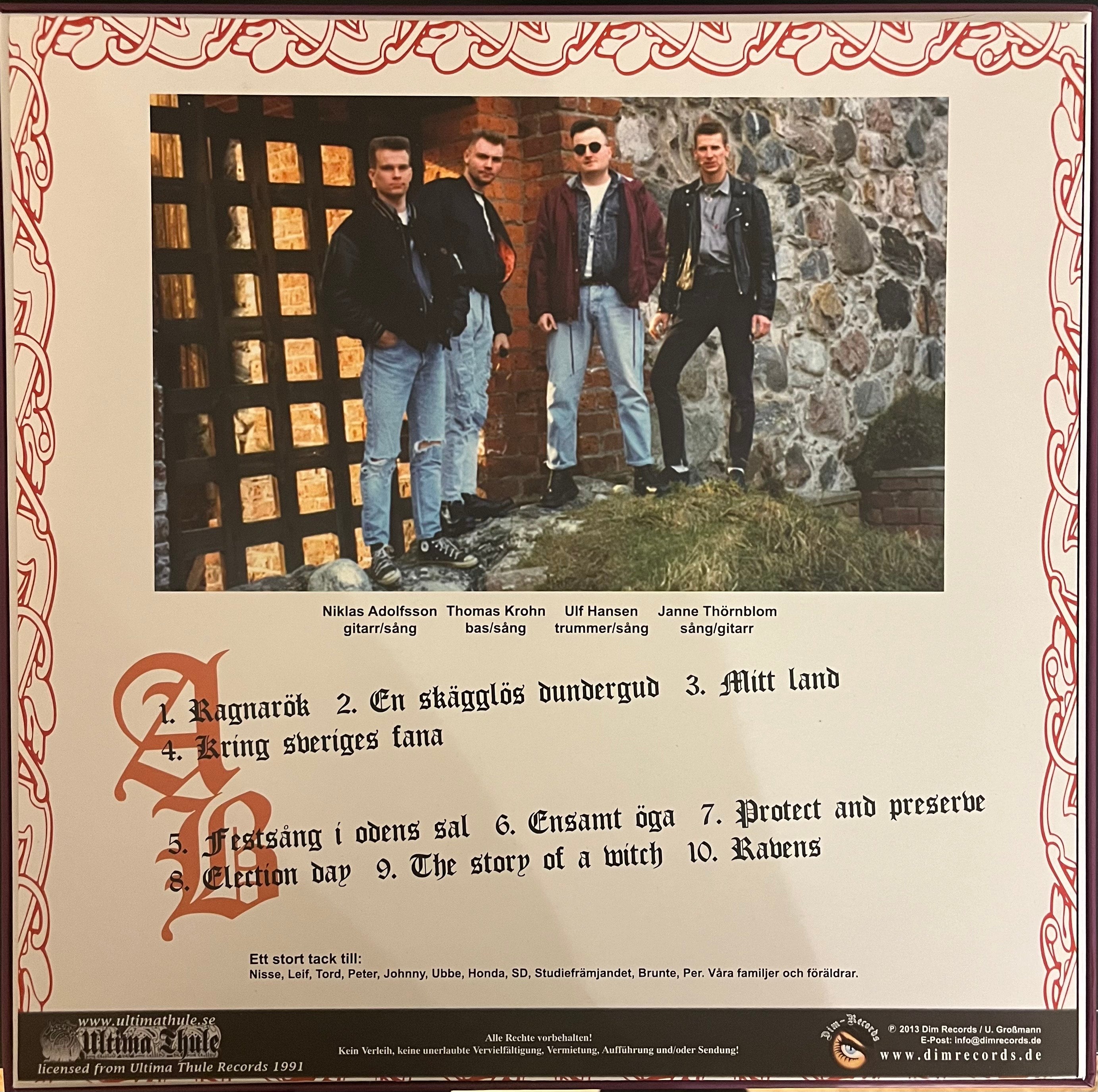 Ultima Thule - Svea Hjältar (1991) Grå Splatter Vinyl