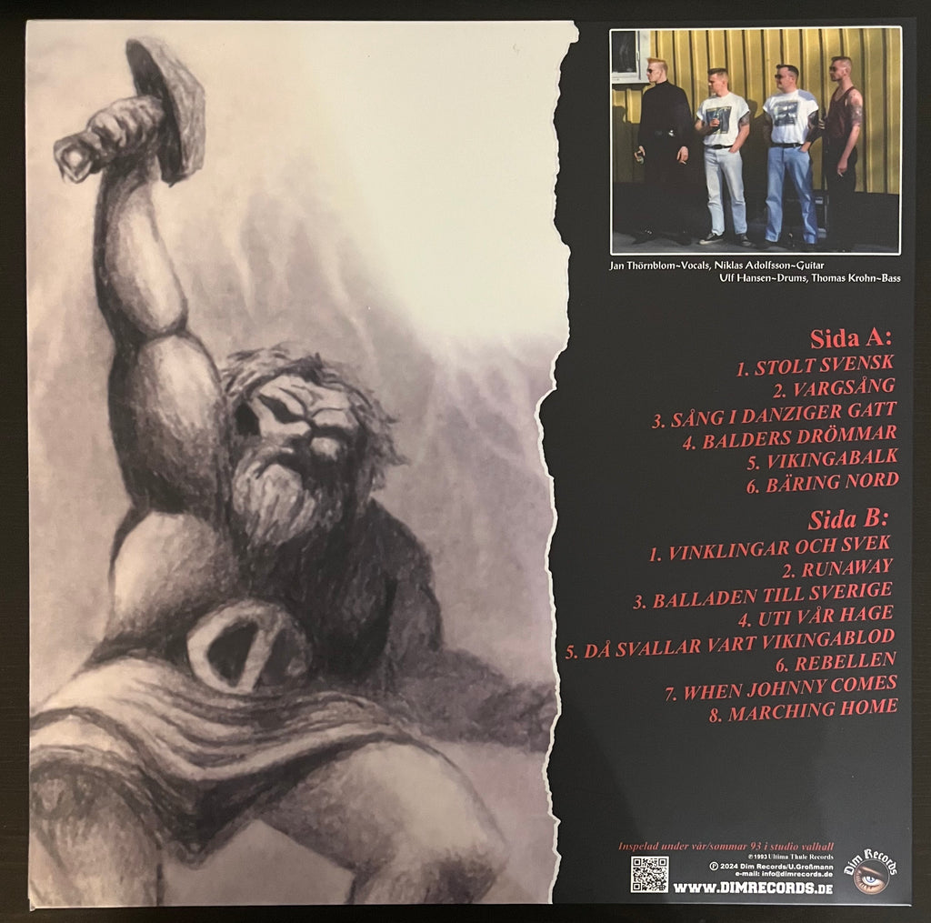 Ultima Thule - Vikingabalk (1993) Grå Splatter Gatefold Vinyl