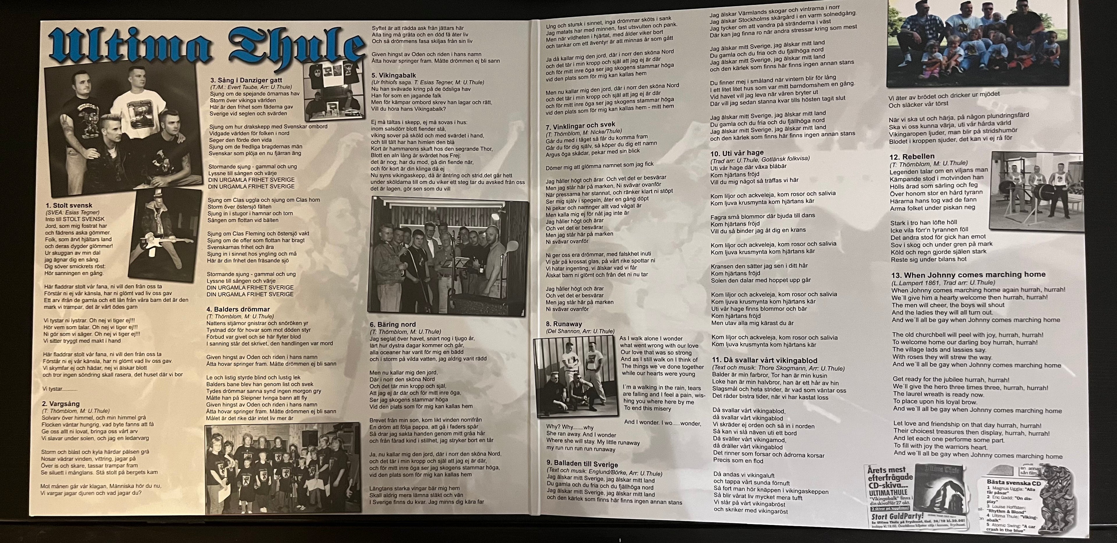 Ultima Thule - Vikingabalk (1993) Grå Splatter Gatefold Vinyl