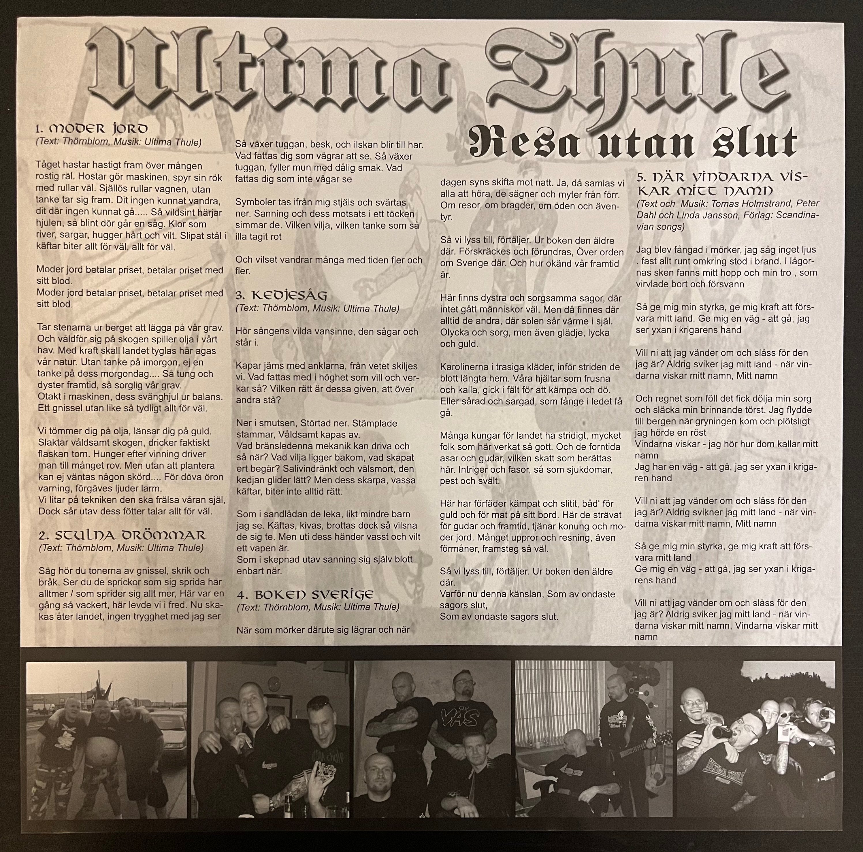Ultima Thule - Resa Utan Slut (2001) Smokey Transparent Vinyl