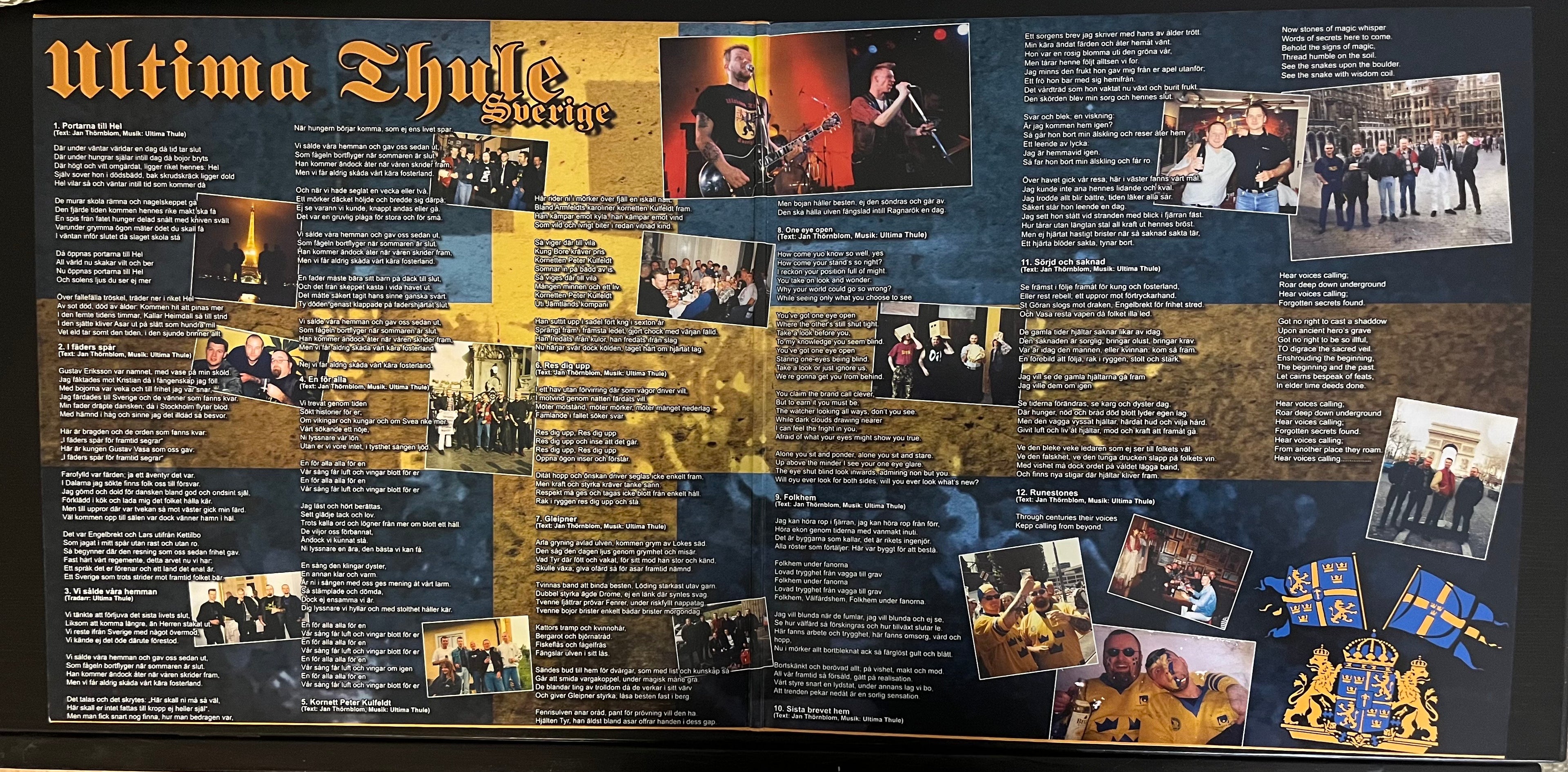 Ultima Thule - Sverige (1999) Red Transparent Splatter Gatefold Vinyl