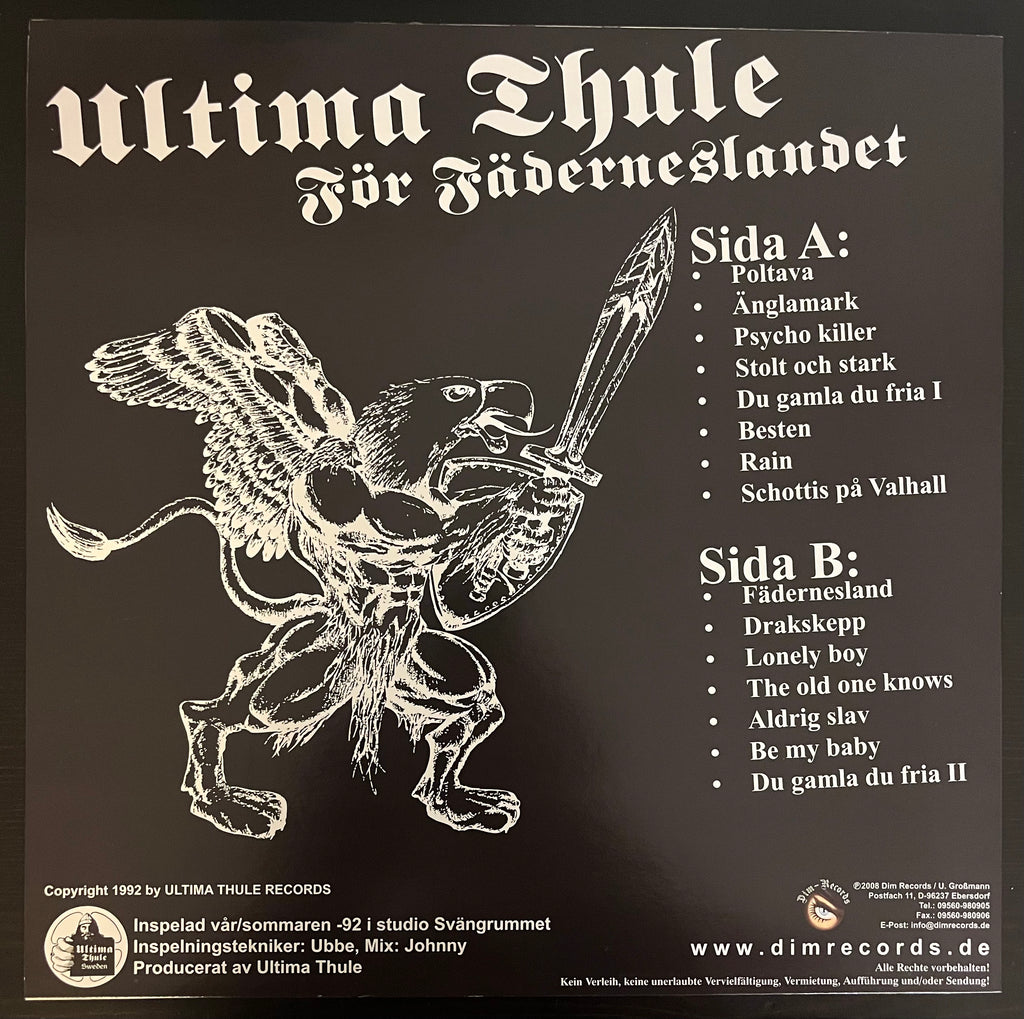 Ultima Thule - För Fäderneslandet (1992) Grå Splatter Vinyl